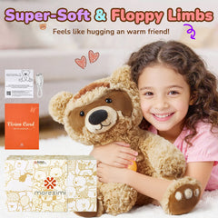 MOREXIMI AI Talking Teddy Bear – Chatgpt Powered Interactive Plush Toy with Magnetic Safety Core, Real-Time Voice Learning & Storytelling Companion for Kids Ages 3+