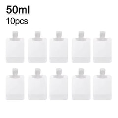 New 5Pcs 30Ml/50Ml/100Ml Refillable Travel Boats Empty Cosmetic Container Travel Bottles Liquid Cosmetic Storage Pouches FZP02