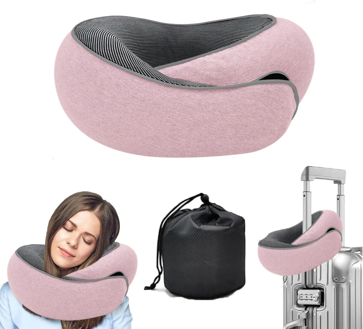 Travel Pillows for Airplanes,2024 New Travel Pillow,Travel Neck Pillow Airplane Memory Foam Travel Pillow Neck Pillow for Traveling Suitable for Airplanes,Offices and Cars