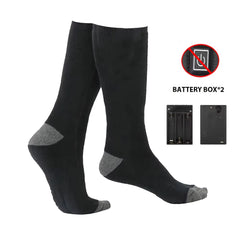 Heating Socks with Battery Box Anti-Cold Men Women Thermal Heated Foot Warmer Outdoor Camping Ski Sports Winter