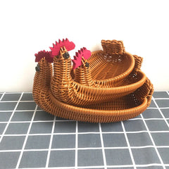 Simulated Animal Imitation Rattan Woven Storage Basket Household Storage Decoration Decoration Fruit Toy Basket Handmade Crafts