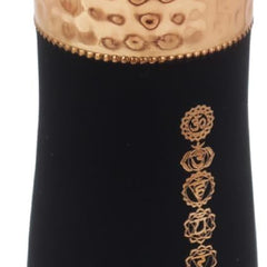 Pure Copper Water Bottle with Sipper, 1000 Ml Capacity for Ayurveda Health Benefits - 7 Chakras Engraved