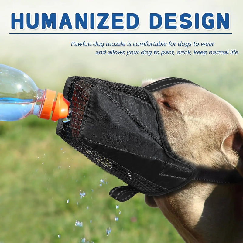 SUPET Soft Mesh No Barking Dog Muzzle - Designed for Comfort and Ease of Use, Versatile for Dogs of All Sizes