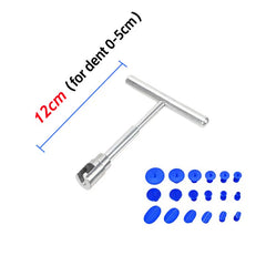 Car Dent Puller T Dent Repair Tool Auto Repair Sheet Metal Kit Slide Hammer Reverse Hammer Glue +18Pcs Glue Puller