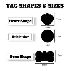 1 Pc Nice Dog Paw Prints and Vine Customized Text Cat Dog ID Tag Name with Cute Symbols Customized Pet Print Medal