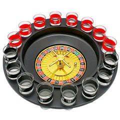 Bar Funny Tools Russia Turntable Shot Glass Russian Drinking Roulette Game Set 16 Shots