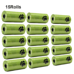 New 300PCS/20 Rolls Pet Biodegradable Trash Bag Dog Poop Bags Scented Poo Bag Degradable Cat Waste Bags Dog Poop Dispenser Gifts