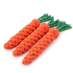 Carrot Shaped Dog Bite Rope Toy | Durable Chew Toy for Puppies Teeth Cleaning