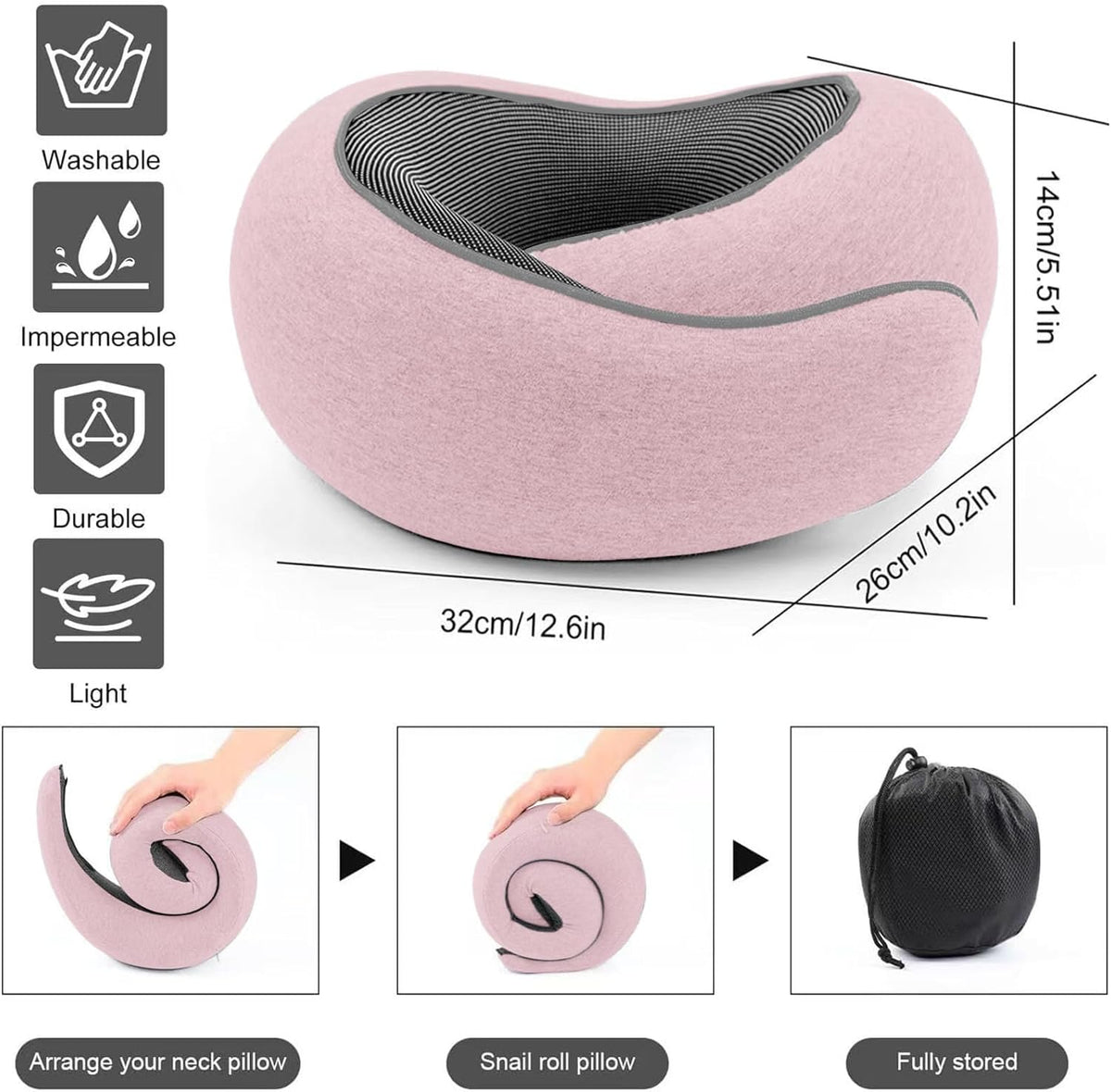 Travel Pillows for Airplanes,2024 New Travel Pillow,Travel Neck Pillow Airplane Memory Foam Travel Pillow Neck Pillow for Traveling Suitable for Airplanes,Offices and Cars