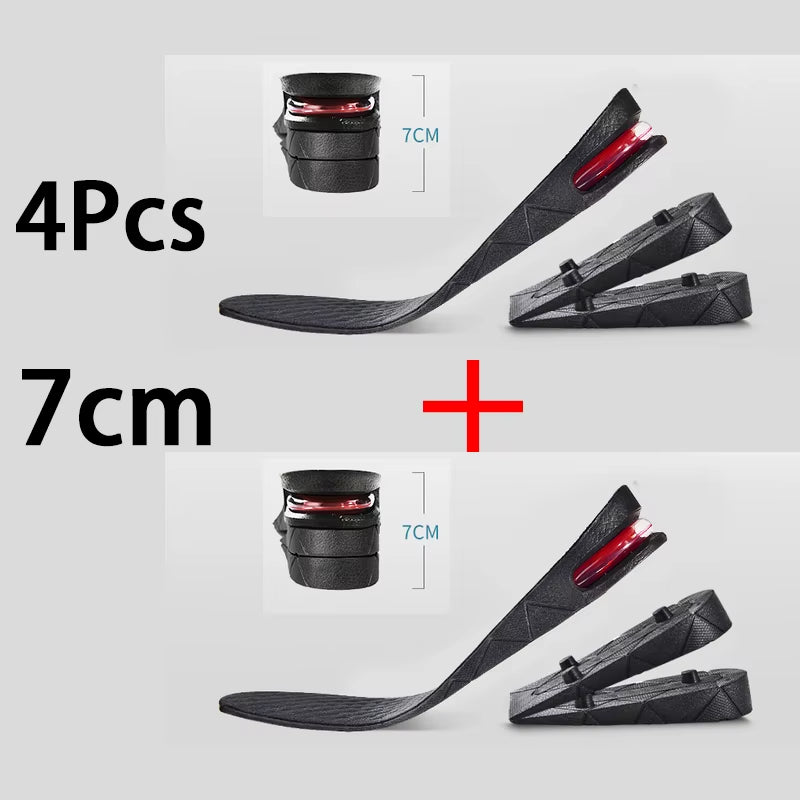 Height Increase Insole Invisible Heightening Template Air Cushion Shoe Inserts Variable Height Insoles Adjustable Cut Foot Pad