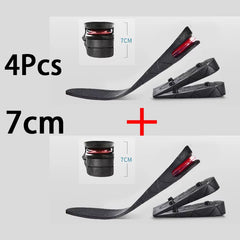 Height Increase Insole Invisible Heightening Template Air Cushion Shoe Inserts Variable Height Insoles Adjustable Cut Foot Pad
