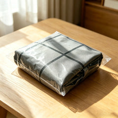 3-Piece Set Foldable Bedding Storage Bags – Non-Woven Clear Window Bins for Sheets, Toys, Blankets & Clothes – Closet & Home Storage Clothes Storage Organizer