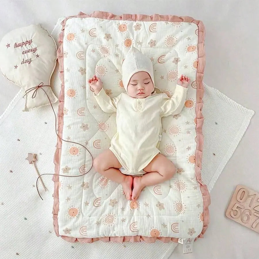 Baby Doudou Velvet Mattress, 3D Doudou Velvet Baby Bedding, Soft Comfortable Dual-Sided Use, Perfect Gift for Baby Shower