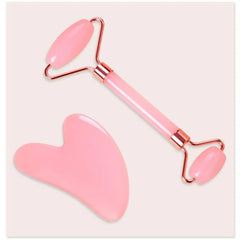 Non Jade Resin Double Roller Massager Heart Shape Facial Massager Gua Sha Tool Set Resin Material Lightweight Durable Double Roller Follows Face Curves Cute Heart Shape Practical Soothes Skin Helps Skincare Absorption Facial Tools