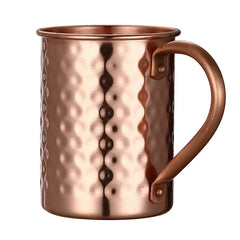 Hammered Copper Plated Stainless Steel Moscow Mule Mug Drum-Type Beer Cup Coffe Cup Water Glass Drinkware